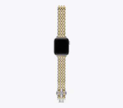 Tory Burch Eleanor Band For Apple Watch®, Two-tone Stainless Steel In 2 Tone
