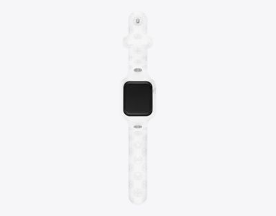 Tory Burch T Monogram Band For Apple Watch® In White