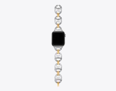 Tory Burch Double T Link Band For Apple Watch® In Two-tone