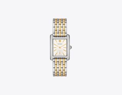 Tory Burch Eleanor Watch In Ivory/two-tone
