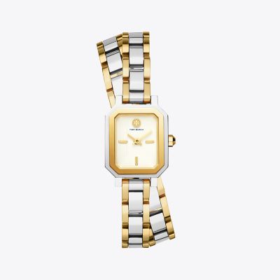 ROBINSON MINI WATCH, TWO-TONE GOLD/STAINLESS STEEL/IVORY, 22 MM