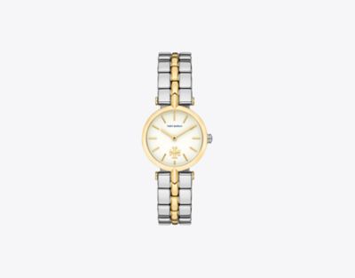 Tory Burch Kira Watch, Two-tone Stainless Steel In Ivory/2 Tone