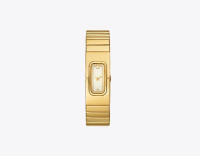 Tory Burch T Watch - Gold-tone Stainless Steel In Ivory/gold