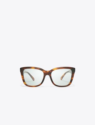 Tory Burch Kira Square Eyeglasses In Brown