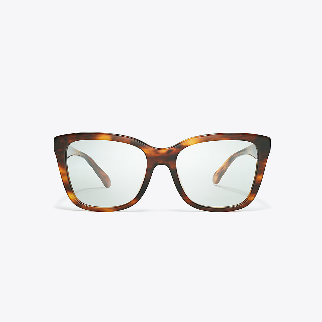 Tory Burch Kira Square Eyeglasses In Brown