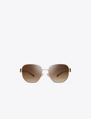 Tory Burch Miller Metal Square Sunglasses