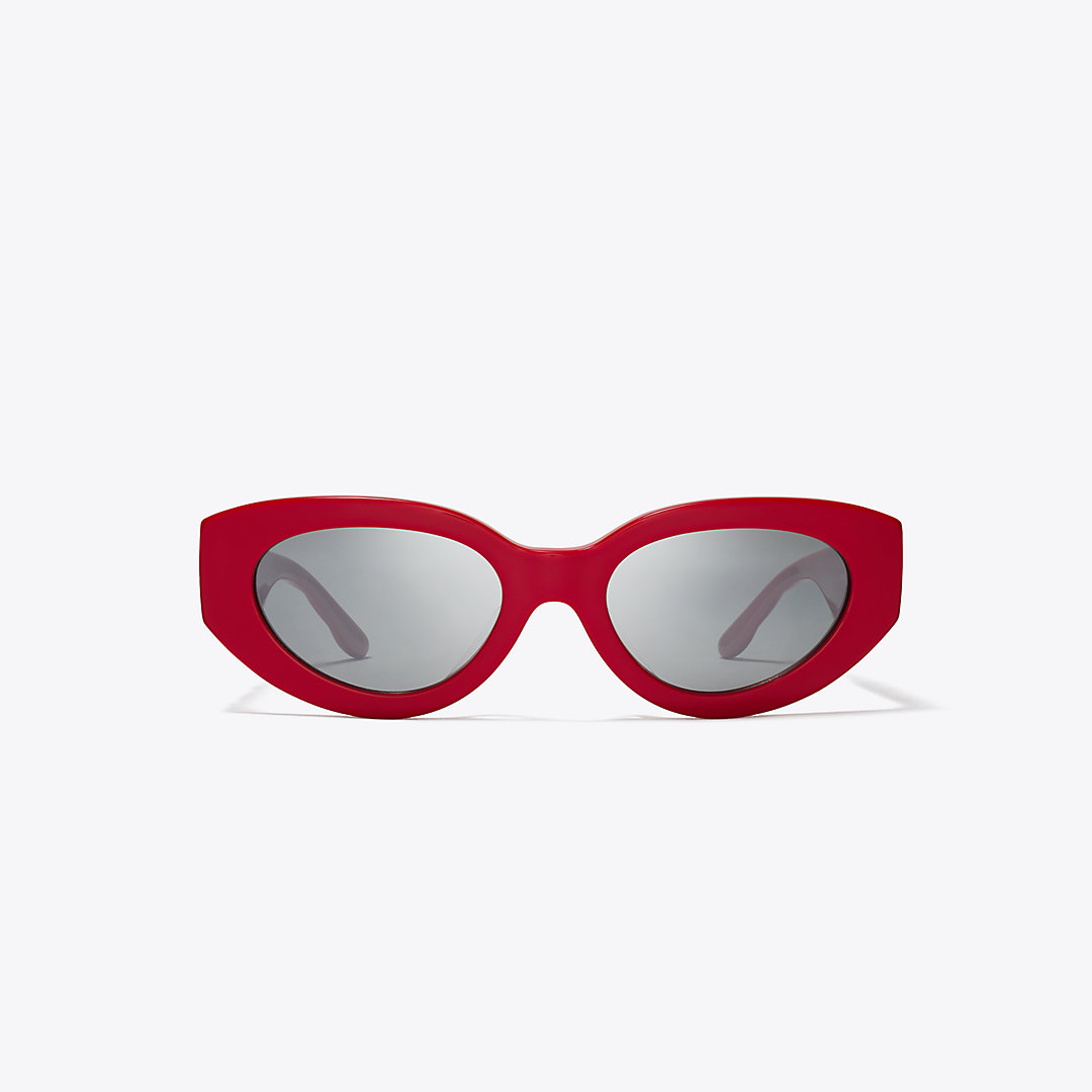 Tory Burch Kira Chevron Cat-eye Sunglasses