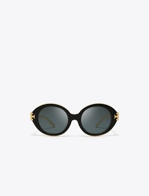 TORY BURCH ELEANOR OVAL SUNGLASSES 