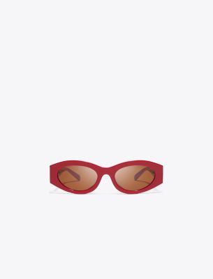 Tory Burch 52mm Oval Sunglasses