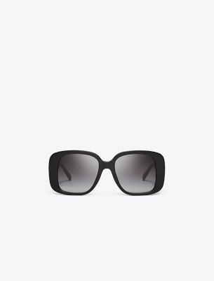 Tory Burch Pierced Oversized Square Sunglasses